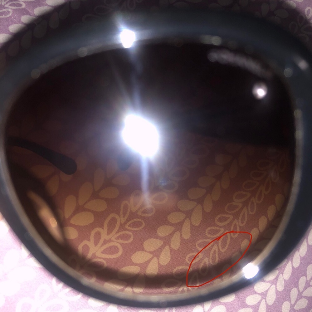 Chanel Black Oval Sunglasses - Picture 8 of 9